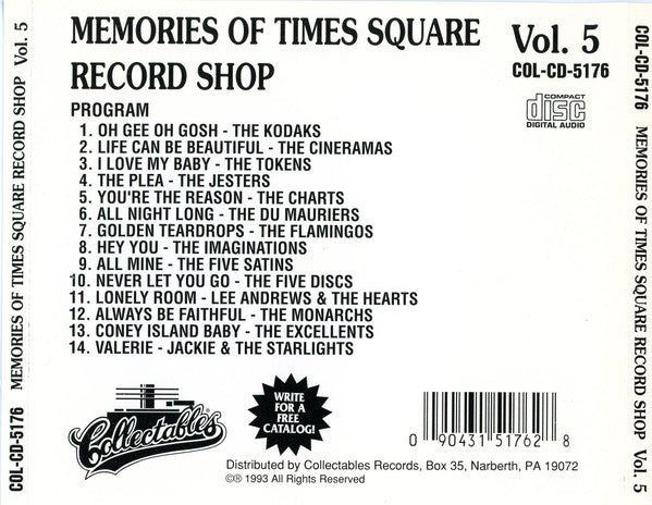 Various : Memories Of Times Square Record Shop Vol. 5 (CD, Comp)