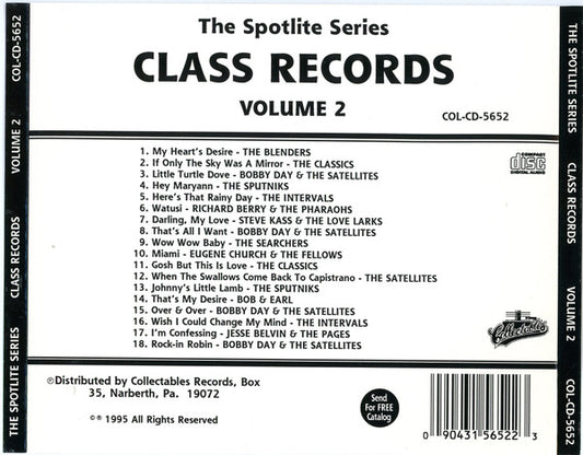 Various : Spotlite On Class Records, Volume 2 (CD, Comp)