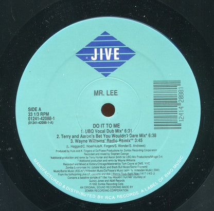 Mr. Lee : Do It To Me (12")
