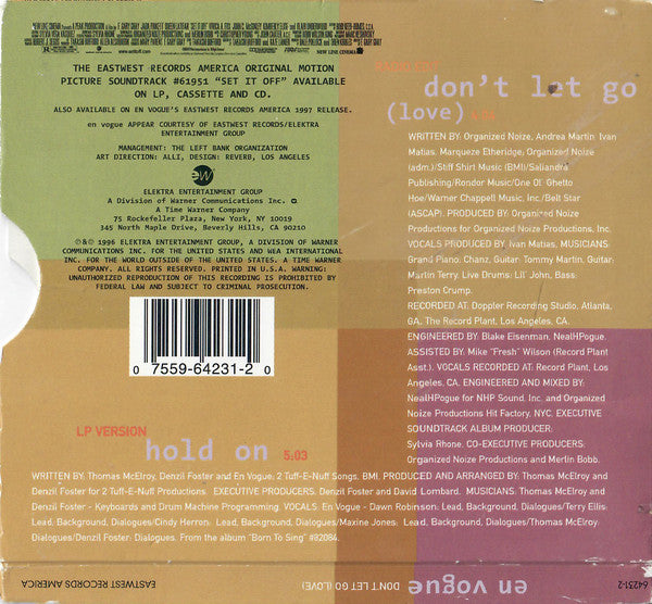 En Vogue : Don't Let Go (Love) (CD, Single, Sli)