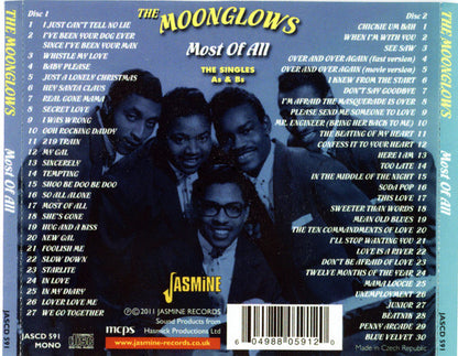 The Moonglows : Most Of All (The Singles A's & B's) (2xCDr, Comp)