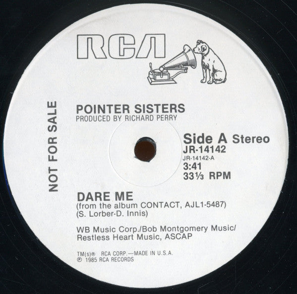 Pointer Sisters : Dare Me (12", Promo)