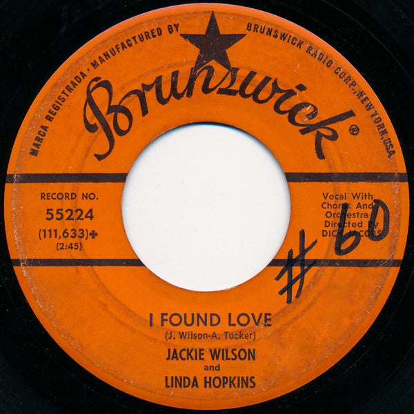 Jackie Wilson And Linda Hopkins : There's Nothing Like Love / I Found Love (7", Single)