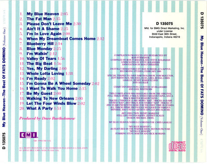 Fats Domino : My Blue Heaven: The Best Of Fats Domino - Volume 1 (CD, Comp, Club, BMG)