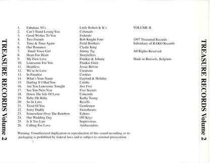 Various : Treasure Records Volume 2 (CD, Comp)