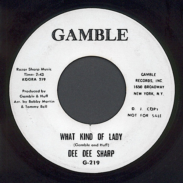 Dee Dee Sharp : What Kind Of Lady (7", Promo)