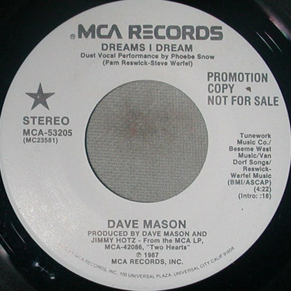 Dave Mason : Dreams I Dream (7", Promo)