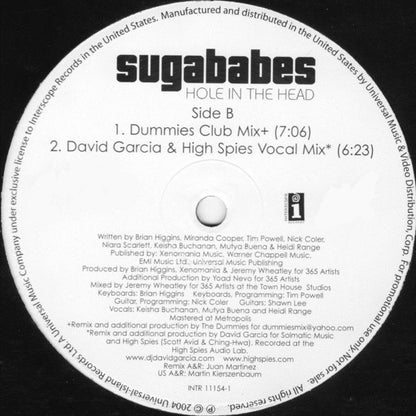 Sugababes : Hole In The Head (12", Promo)