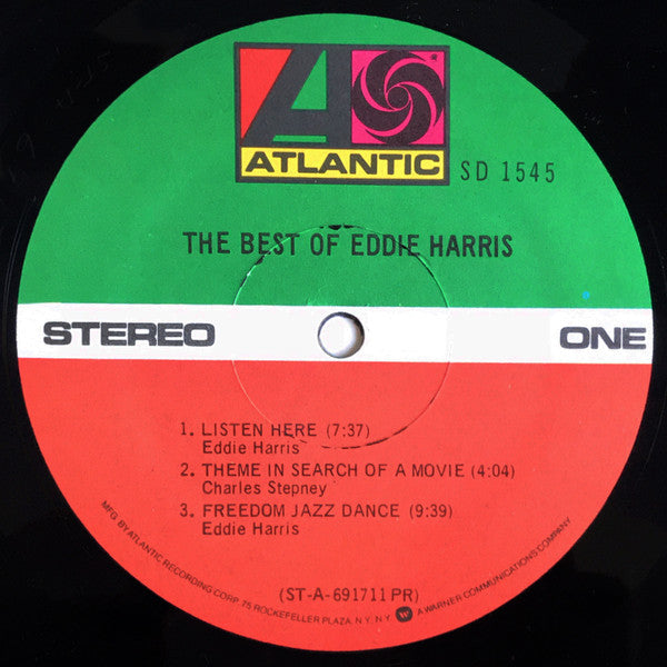 Eddie Harris : The Best Of Eddie Harris (LP, Comp, RP, Pre)
