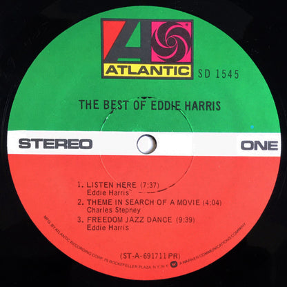 Eddie Harris : The Best Of Eddie Harris (LP, Comp, RP, Pre)
