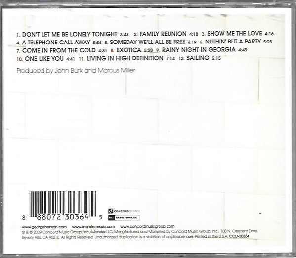 George Benson : Songs And Stories (CD, Album)