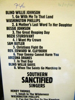 Various : Southern Sanctified Singers (LP, Comp, Ltd)