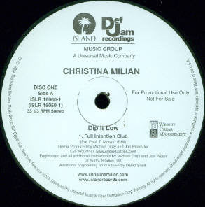 Christina Milian : Dip It Low (2x12", Promo)