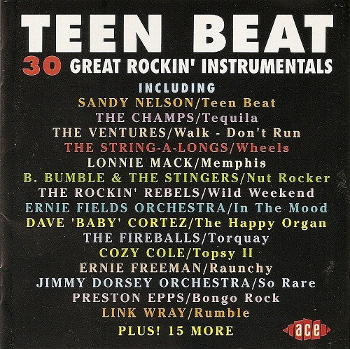 Various : Teen Beat (30 Great Rockin' Instrumentals) (CD, Comp, RM)