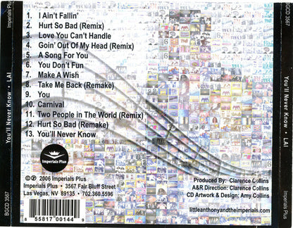 LAI* : You'll Never Know (CDr, Album)