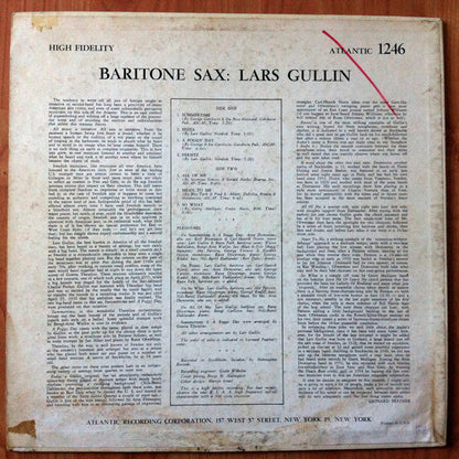 Lars Gullin : Baritone Sax (LP, Mono)