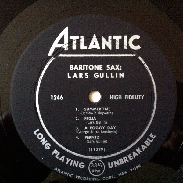 Lars Gullin : Baritone Sax (LP, Mono)