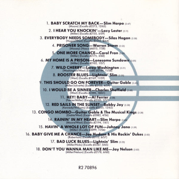 Various : Excello Records Vol. 1 - Sound Of The Swamp (CD, Comp, RM)