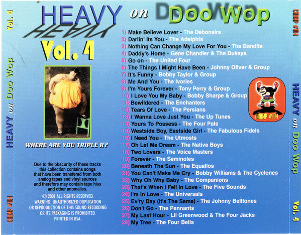Various : Heavy On Doo Wop Vol. 4 (CD, Comp)