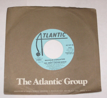 The Jimmy Castor Bunch : Maximum Stimulation  (7", Mono, Promo)