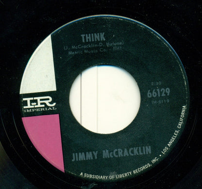 Jimmy McCracklin : Think / Steppin' Up In Class (7", Single)