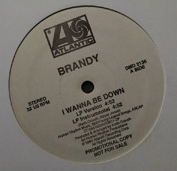 Brandy (2) : I Wanna Be Down (12", Promo)