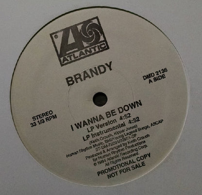 Brandy (2) : I Wanna Be Down (12", Promo)