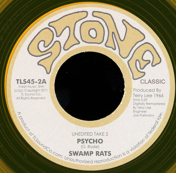 The Swamp Rats : Psycho / Hey Joe (7", Single, Gol)