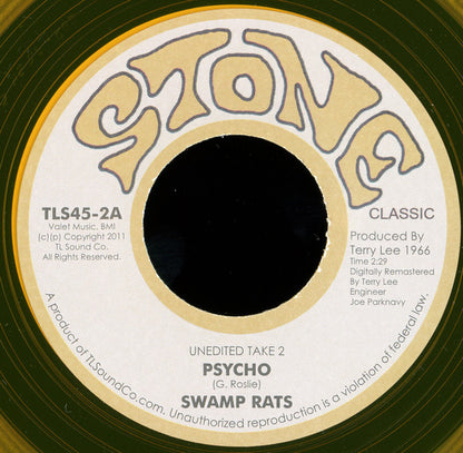 The Swamp Rats : Psycho / Hey Joe (7", Single, Gol)