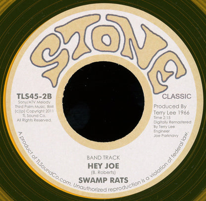 The Swamp Rats : Psycho / Hey Joe (7", Single, Gol)