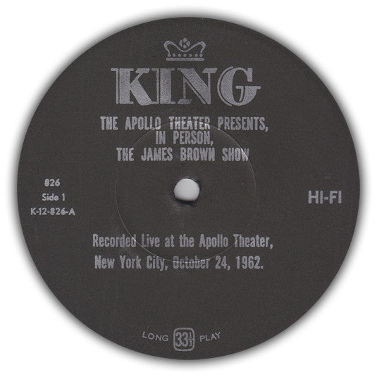 James Brown : Live At The Apollo (The Apollo Theater Presents In Person! The James Brown Show) (LP, Album, Mono, RE)