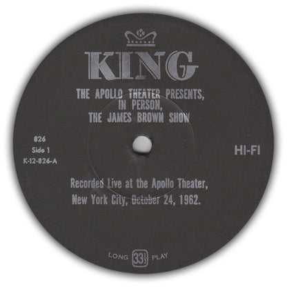 James Brown : Live At The Apollo (The Apollo Theater Presents In Person! The James Brown Show) (LP, Album, Mono, RE)