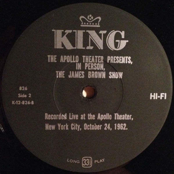 James Brown : Live At The Apollo (The Apollo Theater Presents In Person! The James Brown Show) (LP, Album, Mono, RE)