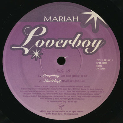 Mariah Carey : Loverboy (2x12", Promo)