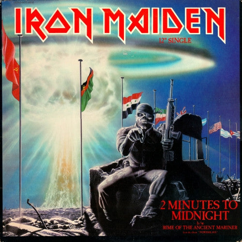 Iron Maiden : 2 Minutes To Midnight (12", Single, Promo)