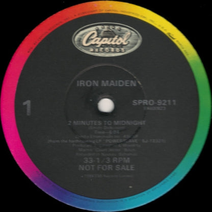 Iron Maiden : 2 Minutes To Midnight (12", Single, Promo)
