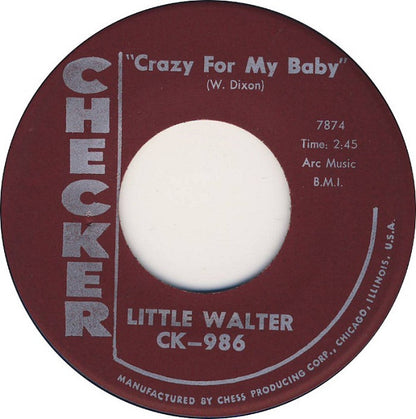 Little Walter : Crazy For My Baby / Crazy Legs (7", Single)