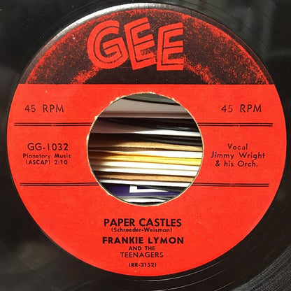 Frankie Lymon & The Teenagers : Paper Castles / Teenage Love (7", Single)