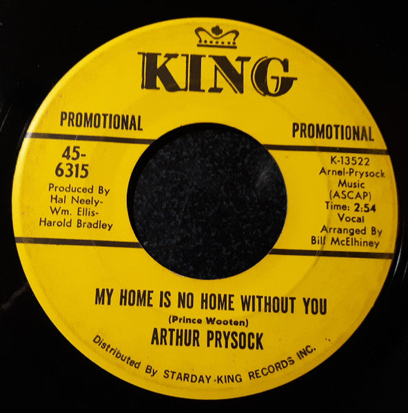 Arthur Prysock : My Home Is No Home Without You / Lord Is That Me (7", Single, Promo)