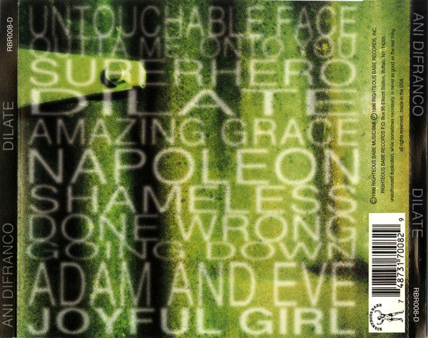 Ani DiFranco : Dilate (CD, Album)