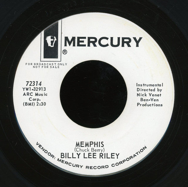 Billy Lee Riley : Bo Diddley / Memphis (7", Promo)