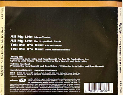 K-Ci & JoJo : All My Life / Tell Me It's Real (CD, Maxi, Enh)