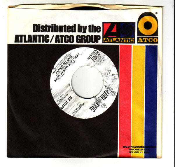 Bad Company (3) : Feel Like Makin' Love (7", Mono, Promo, SP )