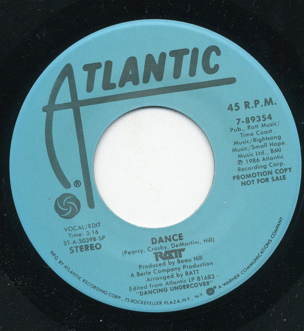 Ratt : Dance (7", Single, Promo)