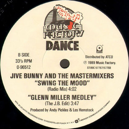 Jive Bunny And The Mastermixers : Swing The Mood (12")