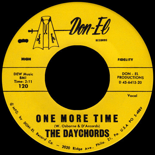 The Daychords : One More Time / Too Bad (7")