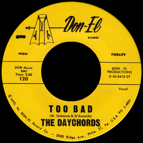 The Daychords : One More Time / Too Bad (7")