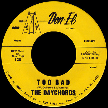 The Daychords : One More Time / Too Bad (7")