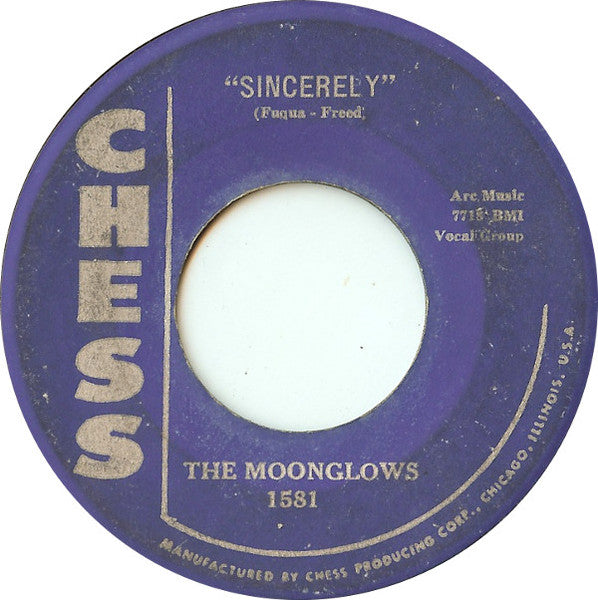 The Moonglows : Sincerely / Tempting (7", RE)