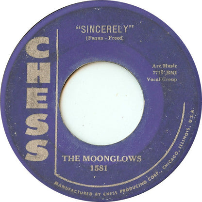 The Moonglows : Sincerely / Tempting (7", RE)
